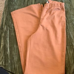 Caramel colored flared leggings